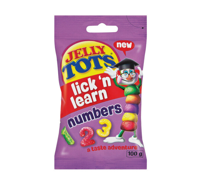 Lick ‘n Learn Numbers Jelly Tots 100g